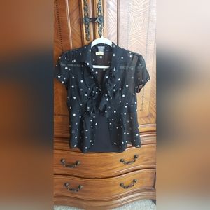 Ann Taylor Silk Blouse and Camisole Set Size 4/6